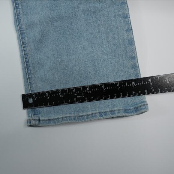 Lee Jeans Womens 14 Medium Ultra Lux Boot Crop Mid Rise Light Wash Stretch Denim - Picture 7 of 8